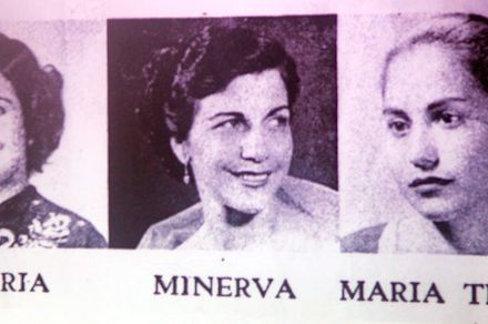 The three Mirabal sisters, Patria, Minerva, and María Teresa. Photo by Alvaro Diaz and Adony Flores.